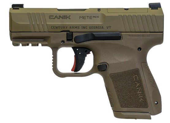 Canik MC9 semi-auto pistol, FDE.